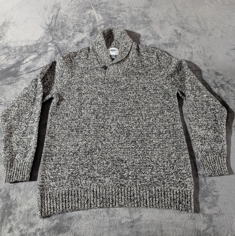 Old Navy Men's Marled Gray Turtleneck Sweater